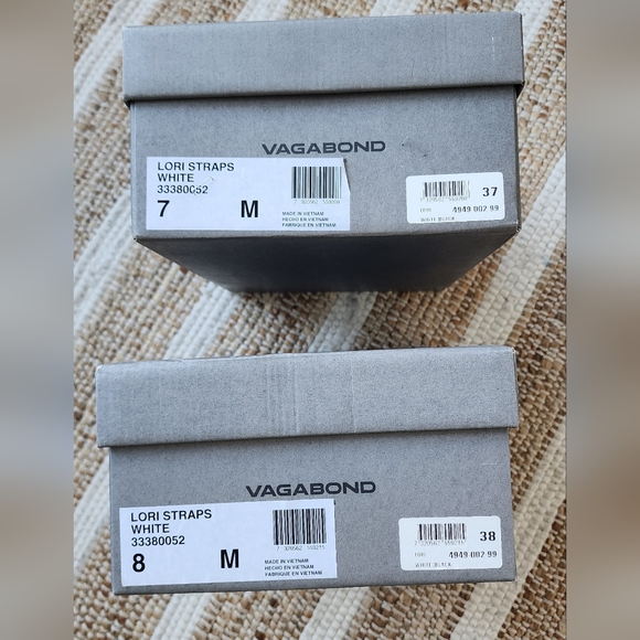 Vagabond Lori Strap Sandals Black & White - Picture 7 of 8